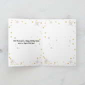 Prettig kerstfeest Elegante Kerst Decoraties  Feestdagen Kaart (Binnen)