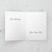 Prettig kerstfeest elegante kerstboomversieringen kaart (Binnen)