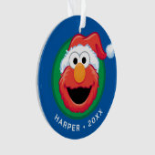 Prettig kerstfeest Elmo Ornament (voorkant)