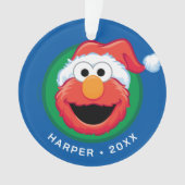 Prettig kerstfeest Elmo Ornament (voorkant)