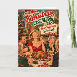 Prettig Kerstfeest en dat je familie vroeg vertrek Kaart