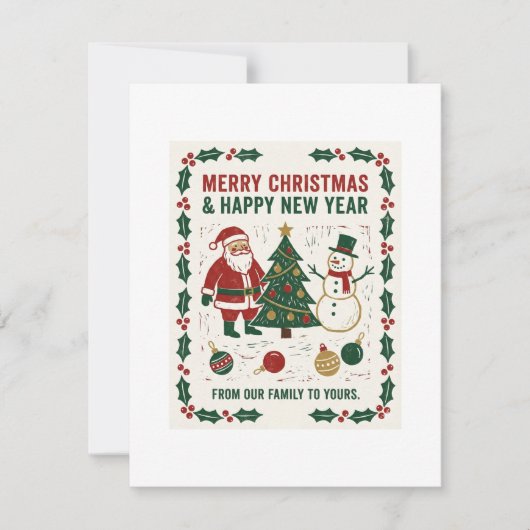 Prettig kerstfeest en een gelukkig nieuwjaar (Voorkant)