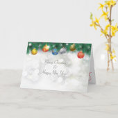 Prettig kerstfeest en een gelukkig nieuwjaar! 2024 kaart (Gele Bloem)