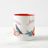 Prettig kerstfeest en een gelukkig nieuwjaar! 2025 tweekleurige koffiemok (Center)