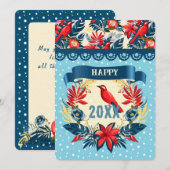 Prettig kerstfeest en een gelukkig nieuwjaar! 2026 feestdagenkaart (Voorkant / Achterkant)