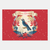 Prettig kerstfeest en een gelukkig nieuwjaar! 2026 inpakpapier vel (Voorkant 2)