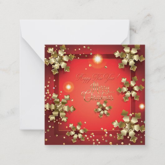 Prettig kerstfeest en een gelukkig nieuwjaar! 2026 notitiekaartje (Voorkant)