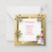 Prettig kerstfeest en een gelukkig nieuwjaar! 2026 notitiekaartje (Achterkant)