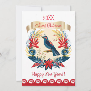 Prettig kerstfeest en een gelukkig nieuwjaar! 20XX Feestdagenkaart