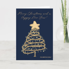 Prettig kerstfeest en een gelukkig nieuwjaar. Aanp Feestdagen Kaart