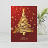 Prettig Kerstfeest en een gelukkig nieuwjaar Feestdagenkaart (Staand voorkant)