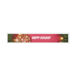 Prettig Kerstfeest en een gelukkig nieuwjaar! Kaar Uitnodigingen Wikkel