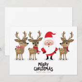 Prettig kerstfeest en een gelukkig nieuwjaar Kerst Feestdagenkaart (Voorkant / Achterkant)