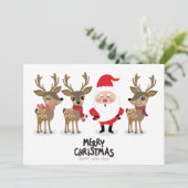 Prettig kerstfeest en een gelukkig nieuwjaar Kerst Feestdagenkaart (Staand voorkant)