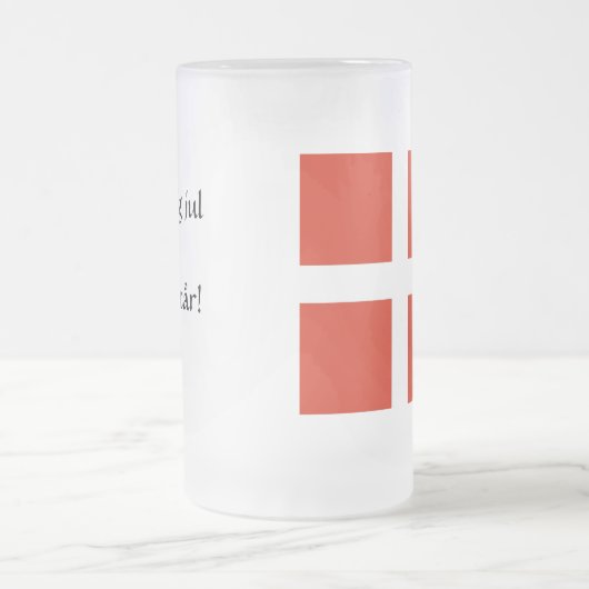 Prettig kerstfeest en een gelukkig nieuwjaar! matglas bierpul (Center)