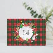 Prettig Kerstfeest en een gelukkig nieuwjaar! Scho Kaart (Staand voorkant)