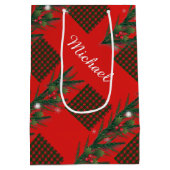 Prettig kerstfeest en een gelukkig nieuwjaar! Scho Medium Cadeauzakje (Achterkant)