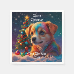 Prettig kerstfeest en een gelukkig nieuwjaar servet