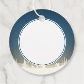 Prettig kerstfeest en een gelukkig nieuwjaar Sneeu Bedankjes Labels (Achterkant)