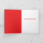 Prettig kerstfeest en een gelukkig nieuwjaar van o feestdagen kaart (Binnen)