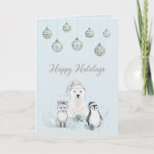 Prettig kerstfeest en een gelukkig nieuwjaar Winte Feestdagen Kaart (Voorkant)