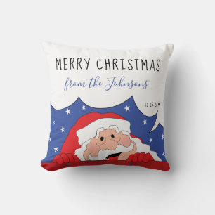 Prettig kerstfeest en een gelukkig nieuwjaar zegt kussen