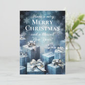 Prettig Kerstfeest en een gezegend nieuwjaar Feestdagenkaart (Staand voorkant)