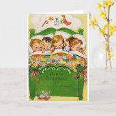 Prettig kerstfeest en een goede nachtrust kaart (Gele Bloem)