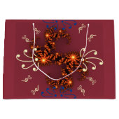 Prettig kerstfeest en een vrolijk nieuwjaar  groot cadeauzakje (Voorkant)