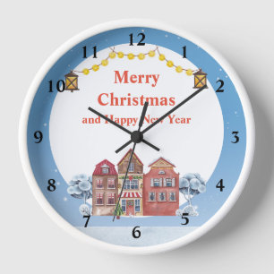 Prettig kerstfeest en gelukkig nieuwjaar 10" Rond