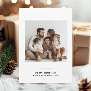 Prettig kerstfeest en gelukkig nieuwjaar familie f kaart