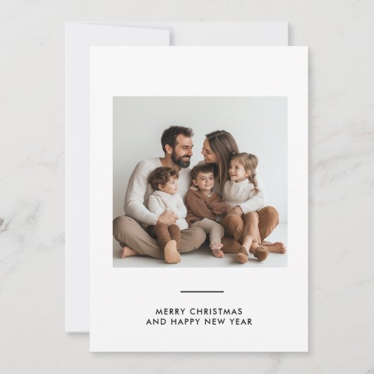 Prettig kerstfeest en gelukkig nieuwjaar familie f kaart (Voorkant)