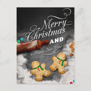 Prettig kerstfeest en gelukkig nieuwjaar feestdagenkaart
