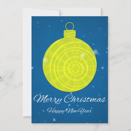 Prettig kerstfeest en gelukkig nieuwjaar feestdagenkaart (Voorkant)