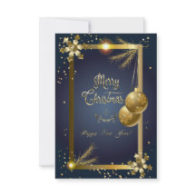 Prettig kerstfeest en gelukkig nieuwjaar kaart