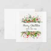 PRETTIG KERSTFEest EN GELUKKIG NIEUWJAAR Kaart (Voorkant / Achterkant)