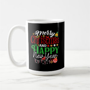 Prettig kerstfeest en gelukkig nieuwjaar koffiemok