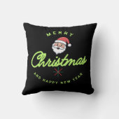 Prettig kerstfeest en gelukkig nieuwjaar kussen (Achterkant)