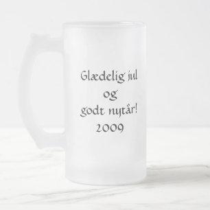 Prettig Kerstfeest en Gelukkig Nieuwjaar! Matglas Bierpul