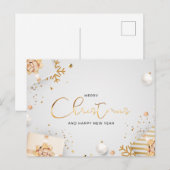 Prettig kerstfeest en gelukkig nieuwjaar ontwerp briefkaart (Voorkant / Achterkant)