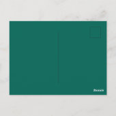 Prettig Kerstfeest en Gelukkig Nieuwjaar Script Briefkaart (Achterkant)