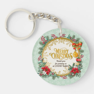 Prettig kerstfeest en gelukkig nieuwjaar van Love Sleutelhanger