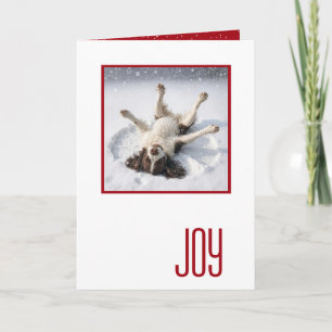 Prettig kerstfeest Engelse Springerspaniel Kaart