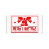 Prettig kerstfeest etiket (Voorkant)