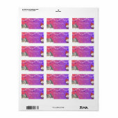 Prettig kerstfeest etiket (Full Sheet)
