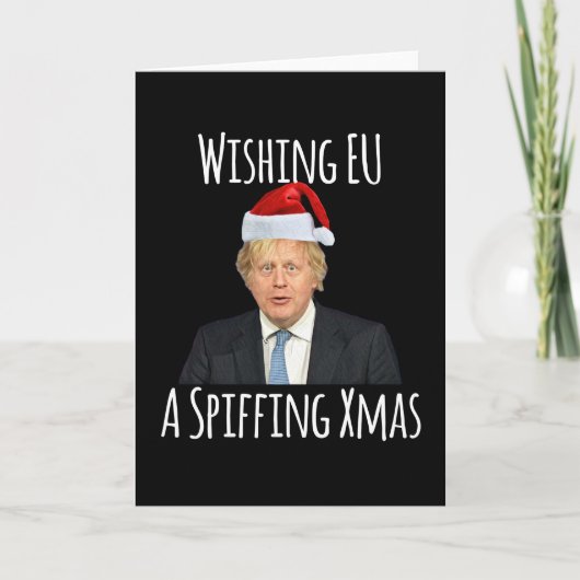 Prettig kerstfeest EU Boris Johnson Kaart (Voorkant)
