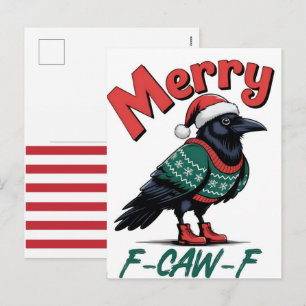 Prettig kerstfeest, F-Caw-F Kip 2025 Feestdagenkaart