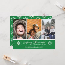 Prettig kerstfeest Familie 3 Foto Sneeuwvlok