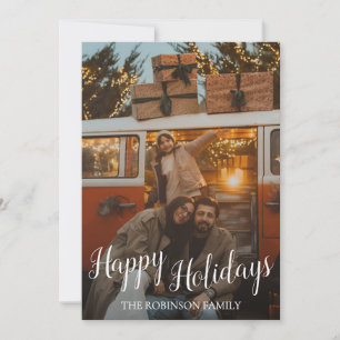 Prettig Kerstfeest Familie Foto Kerstkaart