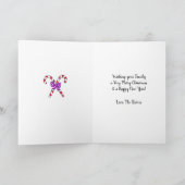 Prettig kerstfeest familie foto speels kaart (Binnen)